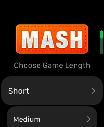 MASH Apple Watch Screenshot 1